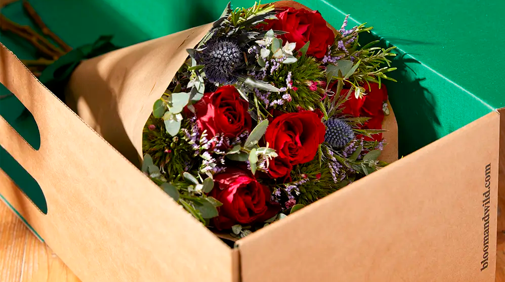 Box of long stem roses